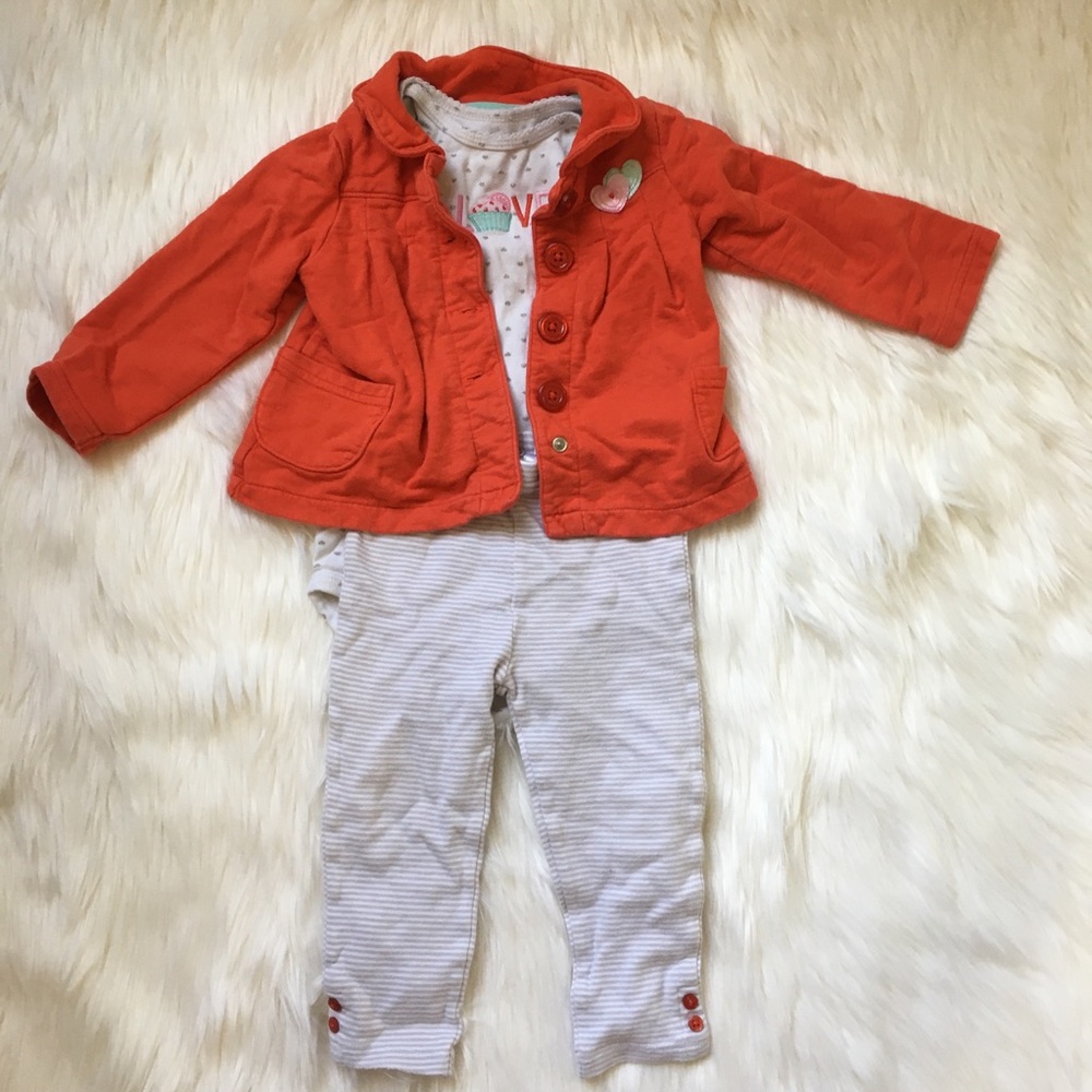 Baby girl 3 piece outfit